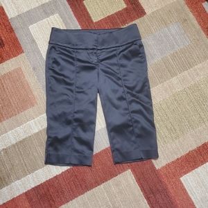 bebe black long shorts size 6